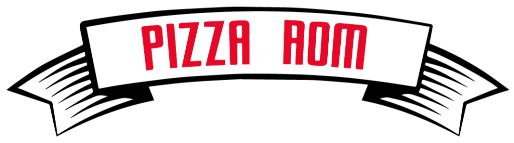 פיצה רום לוגו אדום שחור